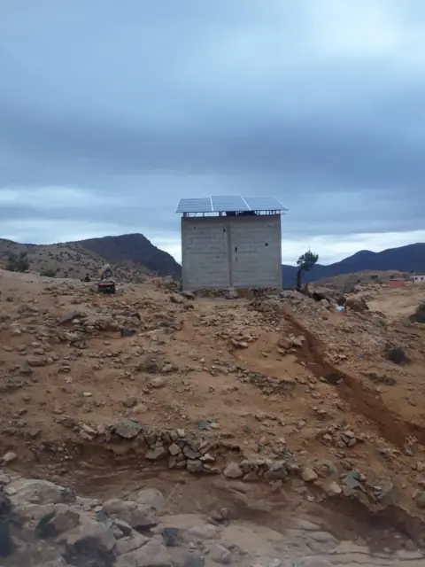 Réservoir d'eau sur le site